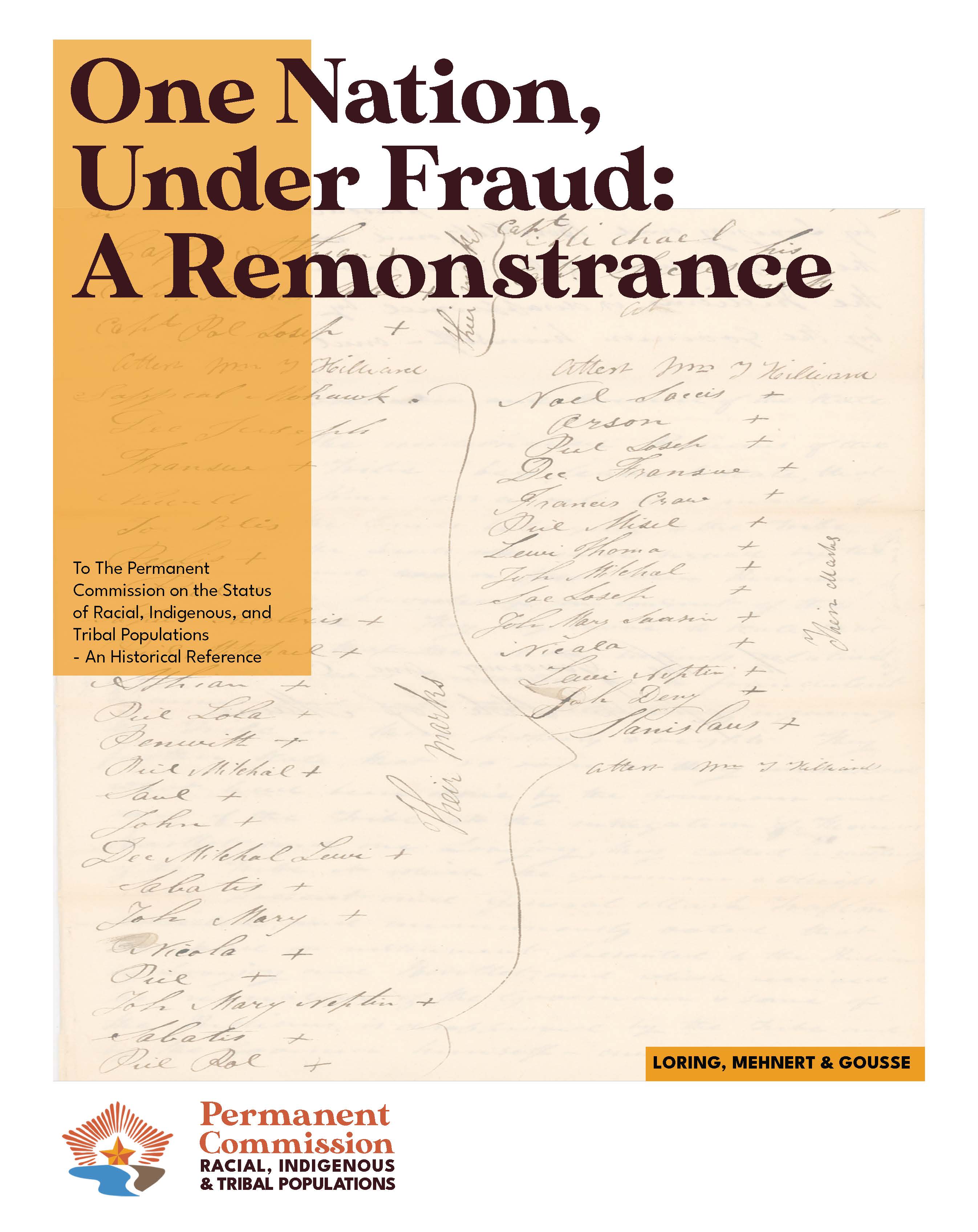 One Nation Under Fraud: A Remonstrance